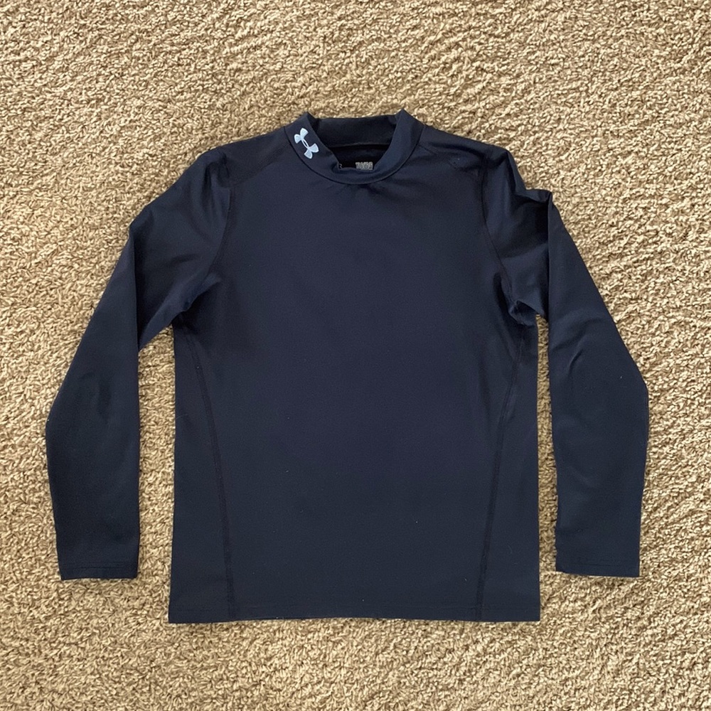 Boys' Under Armour ColdGear Mock Long Sleeve Shirt